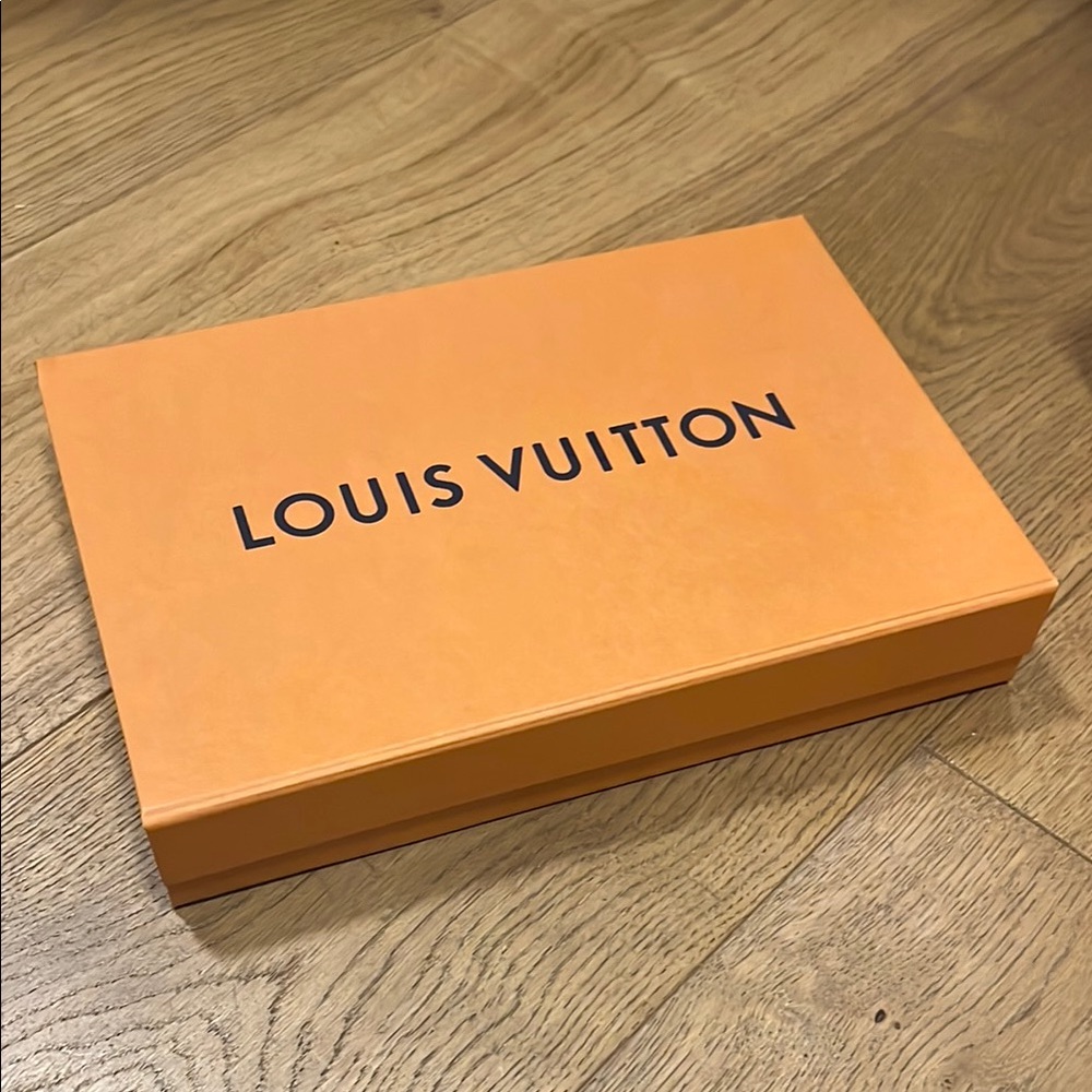 Louis Vuitton Orange Gift Box with Black Logo